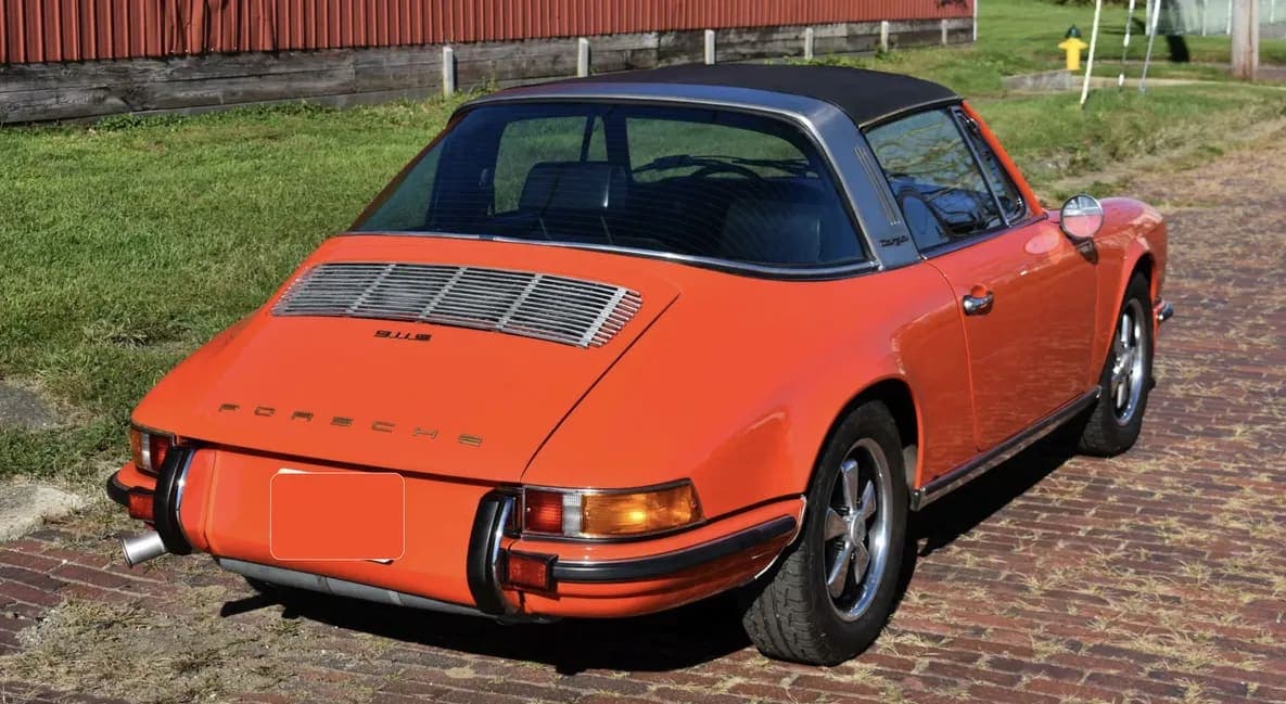 1971 Porsche 911S Targa, view